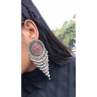 German silver earrings