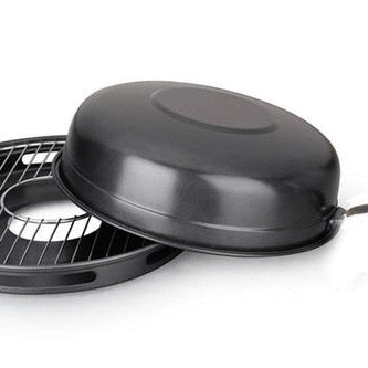 ENAMEL NON STICK EXCELLENT ENAMEL COATING BBQ GAS GRILL PAN - K320