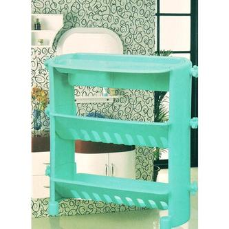 FOLDABLE MULTIPURPOSE STORAGE WITH 3 LAYERS SHELVES KITCHEN SHELF BATHROOM ORGANIZER - K182