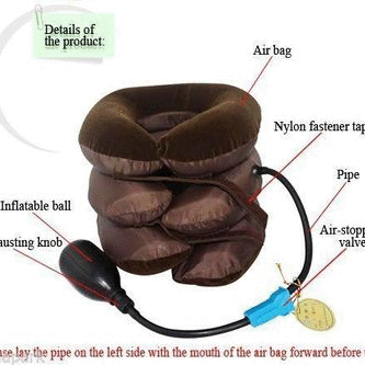 Just Brand Cervical Neck Traction Massager Neck Pain Support Neck Pain Pillow Neck Support  (Brown)