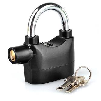 SECURITY SHED MOTORBIKE / DOOR / CAR PADLOCK SIREN ALARM LOCK - K294